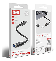 Провідний ОТГ Type - C перехідник, OTG адаптер USB - C to USB  - Earldom ET-OT85