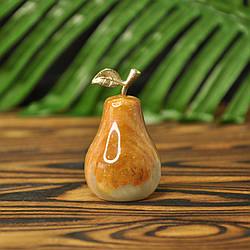 Груша із натурального каменю онікс, 4 см (колір, як на фото)