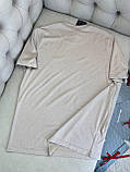 Футболка Kiton чоловіча бежева якість преміумбавовна, фото 4