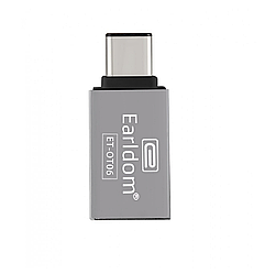 OTG-адаптер Earldom ET-OT06 Type-C–USB для смартфонів, планшетів і ноутбуків