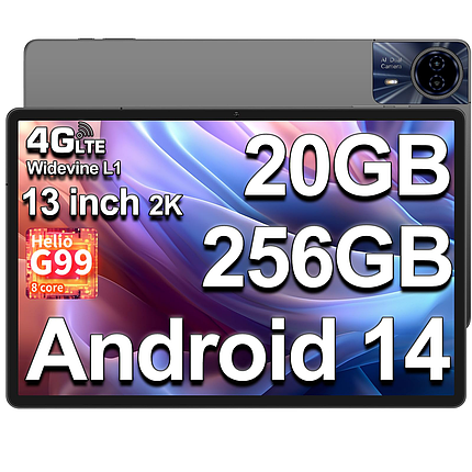 Планшет Teclast T65 Max 8/256GB 4G 13"дюймів Helio G99 10000mAh, фото 1