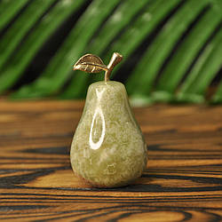 Груша із натурального каменю онікс, 4 см (колір, як на фото)