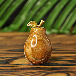 Груша із натурального каменю онікс, 4 см (колір, як на фото)