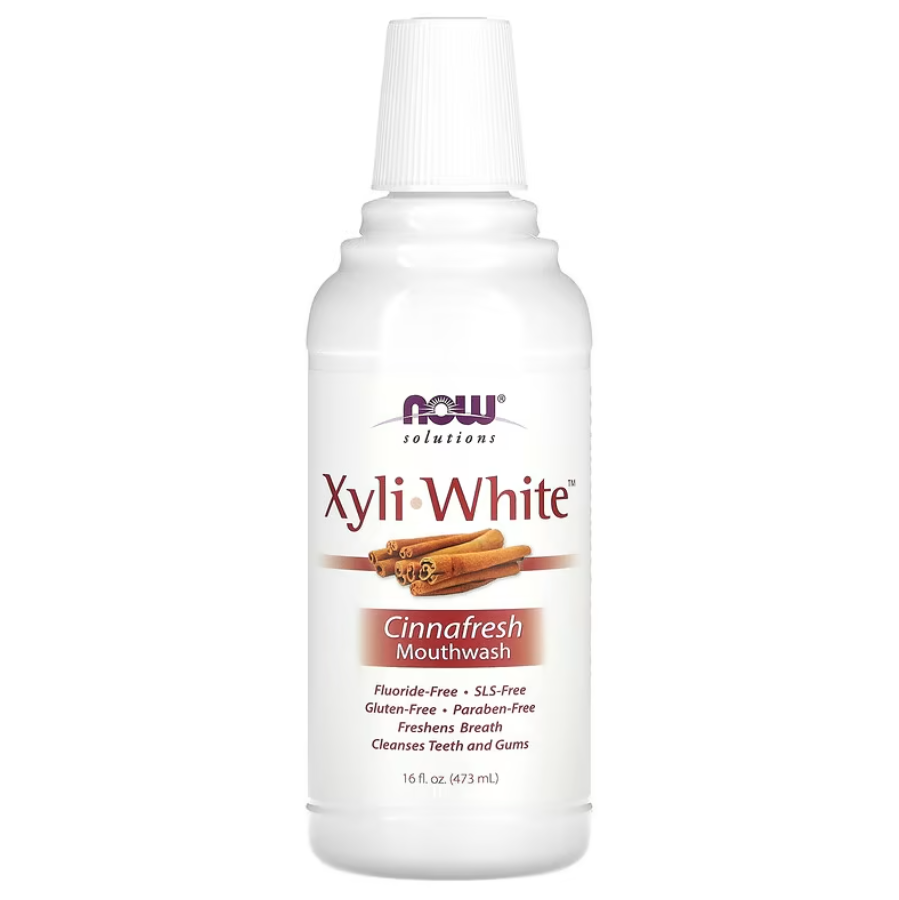 Ополіскувач для ротової порожнини XyliWhite Mouthwash Cinnafresh Now Foods Solutions 473 мл, фото 1