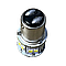 Світлодіодна автомобільна лампа R5 12-24В 2 контакти 18 SMD, фото 3