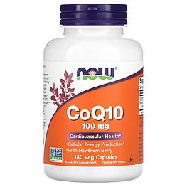 CoQ10 100 мг Now Foods 180 капсул