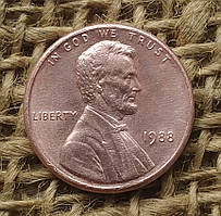1 цент 1988 року.  США