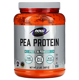 Протеїн Pea Protein Pure Unflavored Now Foods Sports 907 г