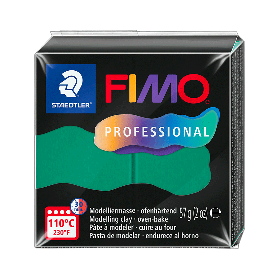 Пластика Professional, Зелена, 57г, Fimo, фото 1