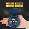 Органайзер з перехідниками для телефона 60 ВТ TYPE-C MICRO USB LIGHTING USB A POWER POD, фото 7