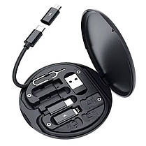 Органайзер з перехідниками для телефона 60 ВТ TYPE-C MICRO USB LIGHTING USB A POWER POD, фото 4