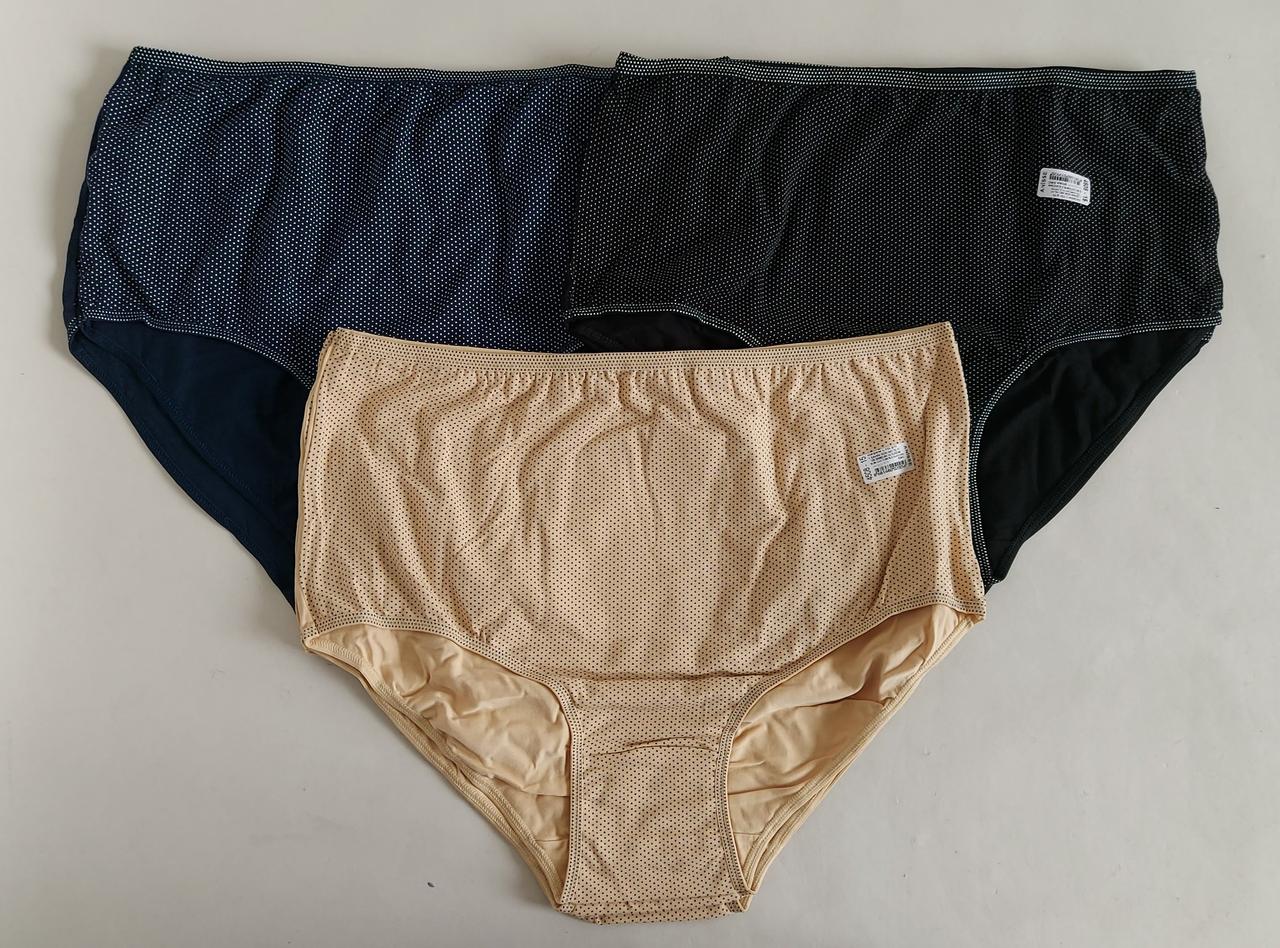 Жіночі труси «Anisse» в горошек с завищенною талією з 52 по 64 р, фото 1