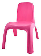 Яскравий рожевий стільчик для малюків до 5 років з анатомічною спинкою для малювання, занять, творчості Aleana