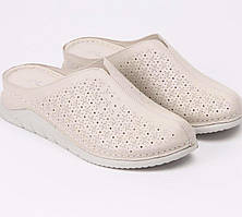 Шльопанці жіночі закриті шкіряні на танкетці Сабо Anna Lucci Туреччина