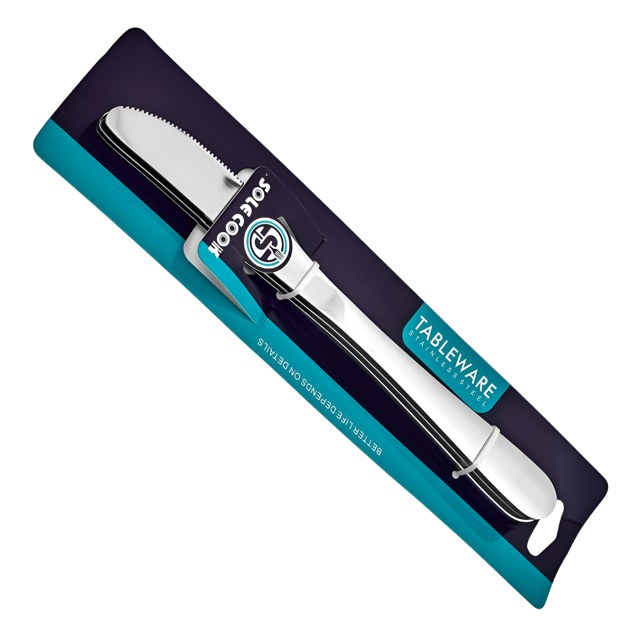 Набір столових ножів Stenson Classic нержавіюча сталь 3 шт Срібний (R89855)