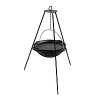 Казан чавунний азіатський 8 л з кришкою-сковородою та треногою