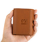 ⇒ KBEAR Leather Case (Brown) - футляр кейс для зберігання та перенесення IEM навушників, фото 4