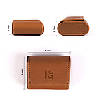 ⇒ KBEAR Leather Case (Brown) - футляр кейс для зберігання та перенесення IEM навушників, фото 6