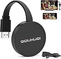 QIDUHUQI - Бездротовий потоковий HDMI-адаптер, сумісний телефон/планшет/ПК/HDTV/проектор