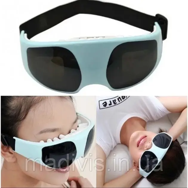 Массажер для глаз магнитно-акупунктурный Eye Massager — 22 силиконовых щупа 4 режима, питание от батареек/сети, фото 1