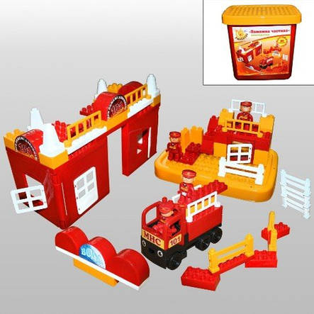 Конструктор блоковий Пожежна частина, фото 2