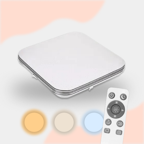Світлодіодна люстра з пультом BIOM 90Вт SMART SML-S01-90/2, 53x53см, регулювання температури, квадратна