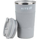 Термокружка Kite K25-458-1, 510 мл, сіра, фото 4