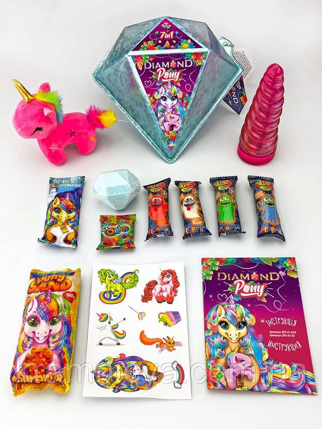 Набір для дитячої творчості 7в1 "Diamond Pony" (BPS-01-03U)