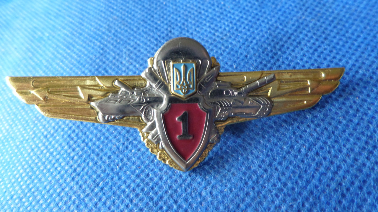 Знак МОУ. ЗСУ. Офіцерська класність. Сухопутні війська   1 клас №425, фото 1