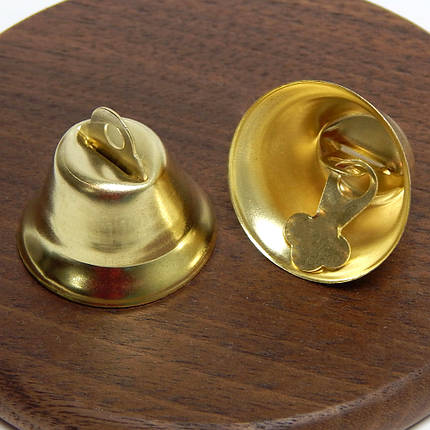 Дзвіночок декоративний, 18 мм, золотистий, фото 1