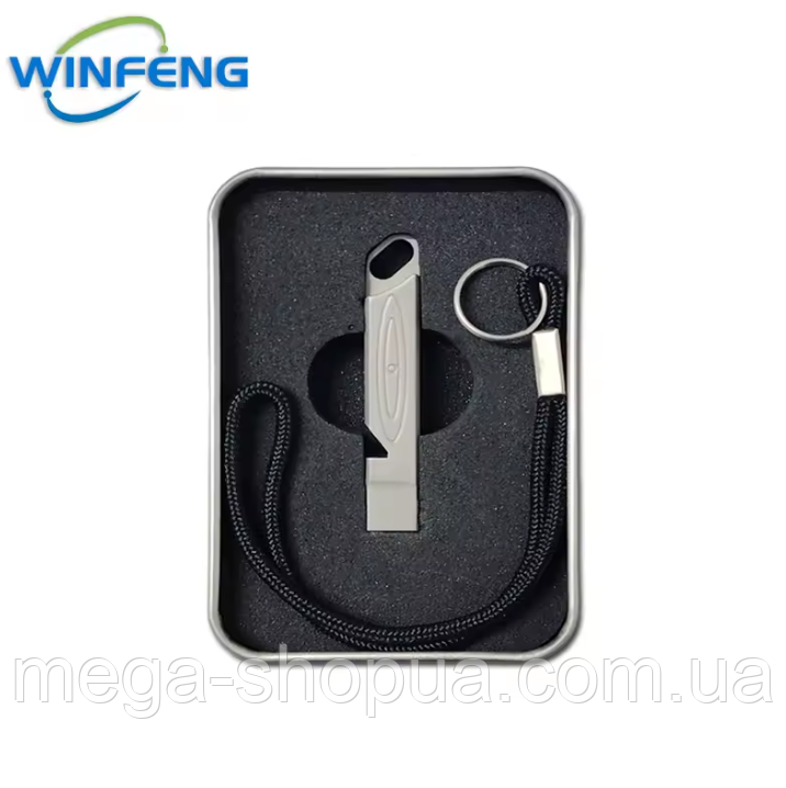 Гучний титановий свисток Titanium WF-100 - рятувальний, похідний, туристичний, футбольний свисток з титану