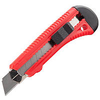 Ніж канцелярський 18 мм металева рамка, пластикова ручка MERCURY