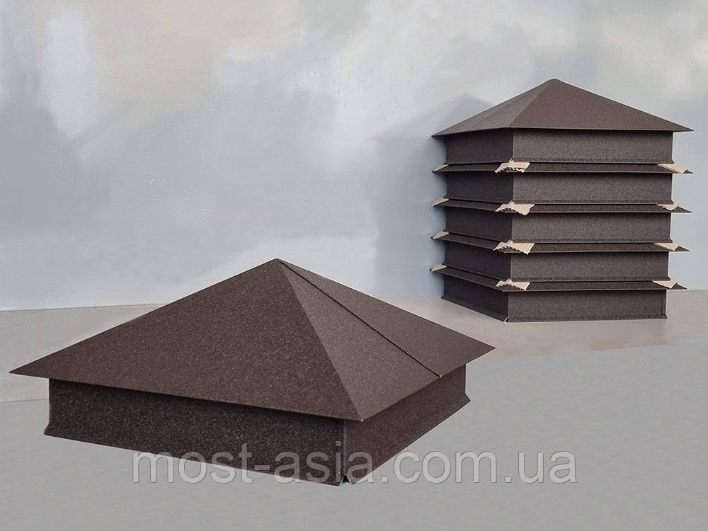 Ковпаки для парканів, Капелюхи на стовпи, Капелюхи  з профнастилу.