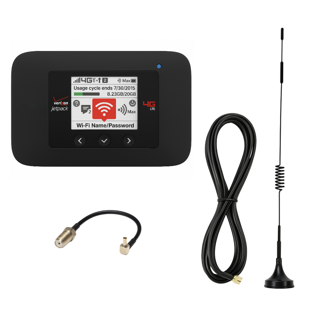 Комплект для поїздок за кордон модем Netgear Jetpack AC791L та автомобільна 3G/4G антена