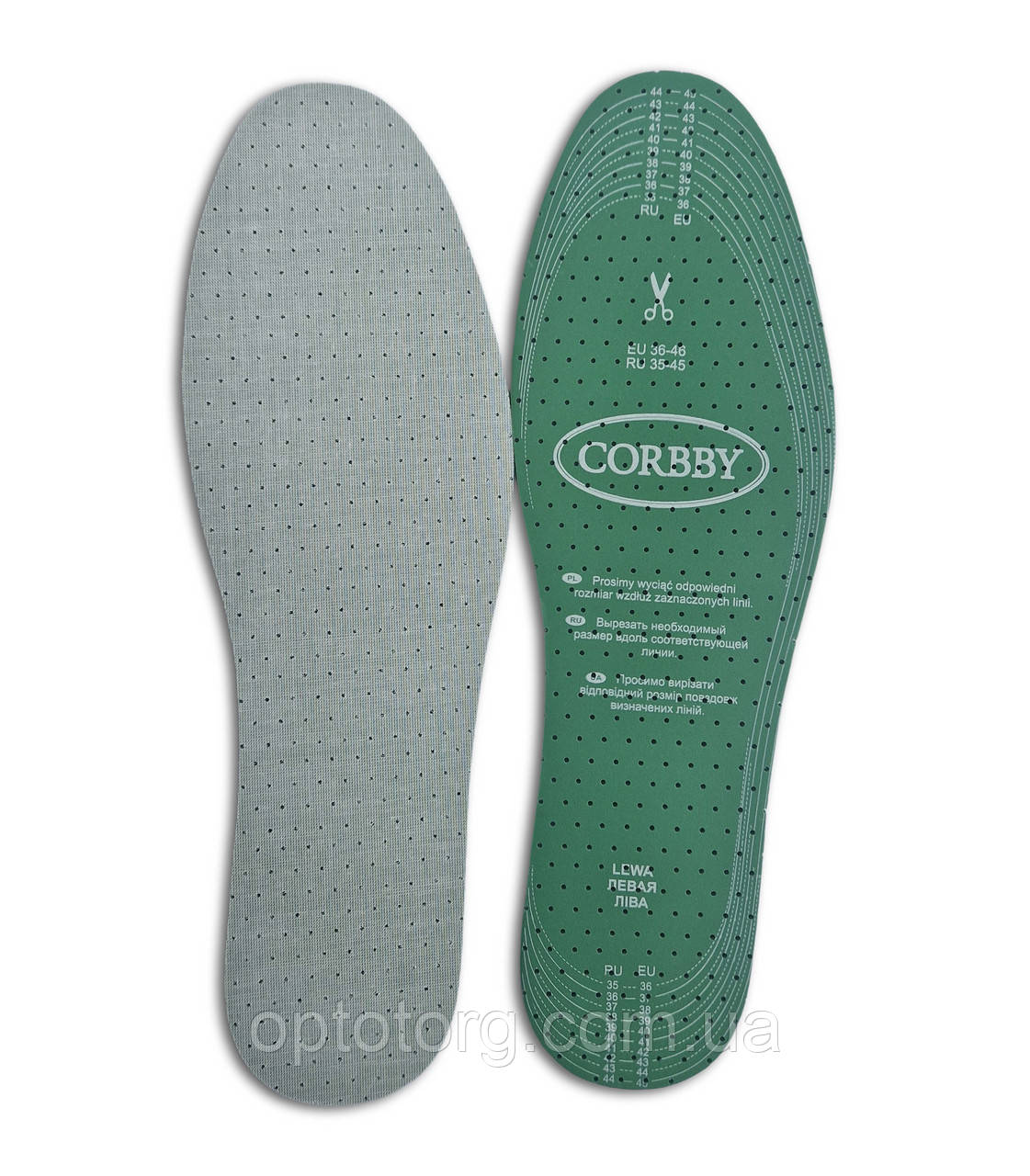 Устілка з латексної піни універсальні Corbby