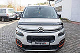 Дефлектор капоту (EuroCap) для Peugeot Partner/Rifter 2019- рр, фото 3