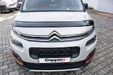 Дефлектор капоту (EuroCap) для Peugeot Partner/Rifter 2019- рр, фото 6