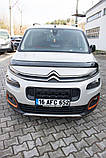 Дефлектор капоту (EuroCap) для Peugeot Partner/Rifter 2019- рр, фото 7