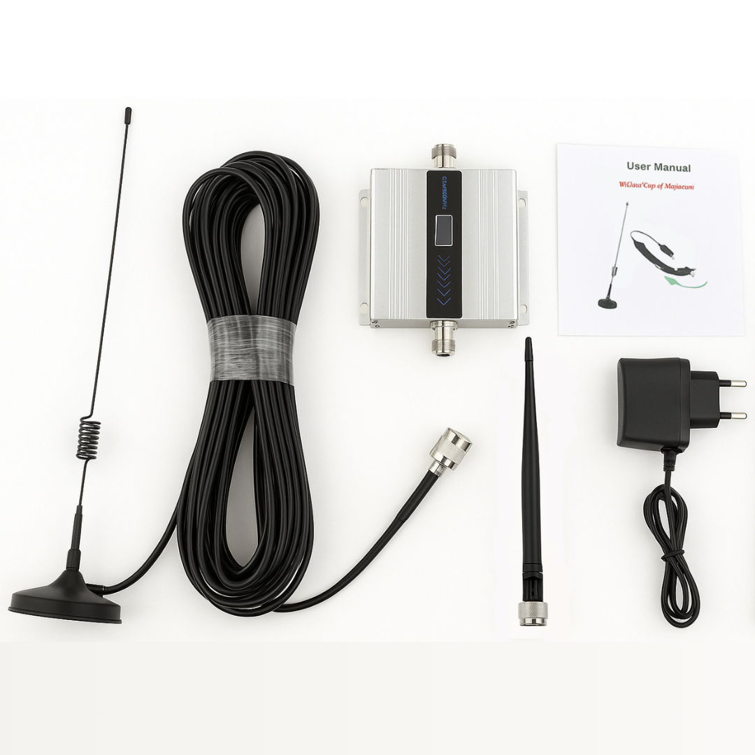 Комплект GSM репітер Aspor підсилювач мобільного зв'язку 1 діаназон 900 МГц для уловлювання слабкого сигналу, фото 1