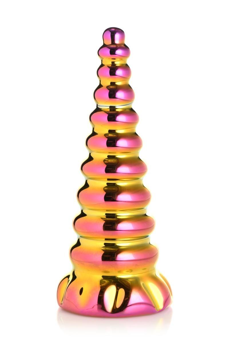 Фентезійний фаллоїмітатор Creature Cocks Twilight Rainbow Glass Dildo