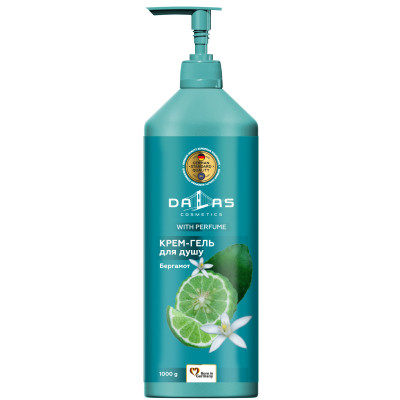 Гель для душу Dalas Cosmetics Бергамот 1000 г (4823128004806)