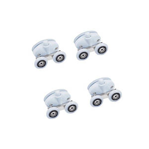 Qtap Комплект подвійних роликів білі 2 шт низ + 2 шт верх PRESTO WHI 1099SP5