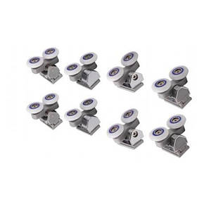 Qtap Комплект роликів хром 2 шт. низ + 2 шт верх TAURUS CRM 1011AC6,1099AC6