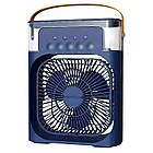 Портативний вентилятор з розпилювачем і зволожувачем 3-в-1 USB настільний, міні кондиціонер з LED підсвічуванням, фото 8