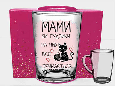 Чашка 320мл New morning Мами як гудзики в подар.уп. ТМ FARGLASS FG