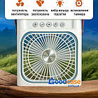 Портативний вентилятор з розпилювачем і зволожувачем 3-в-1 USB настільний, міні кондиціонер з LED підсвічуванням, фото 2