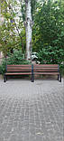 Паркова лава Лера зі спинкою без підлокітників 2500*605*915мм Kompred OL696/2, фото 6