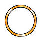 Безель для смарт годинника Xiaomi Watch S3/S4 PC Cover Ring Bumper Yellow-black + захисне cкло, фото 4