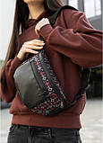 Сумка на пояс Sambag Tirso MKH чорна принт, фото 8