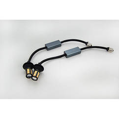 DRL Galaxy T20 ( W21W 7440 W3х16d )  2835 64SMD CANBUS White-Yellow (Белый-Желтый)